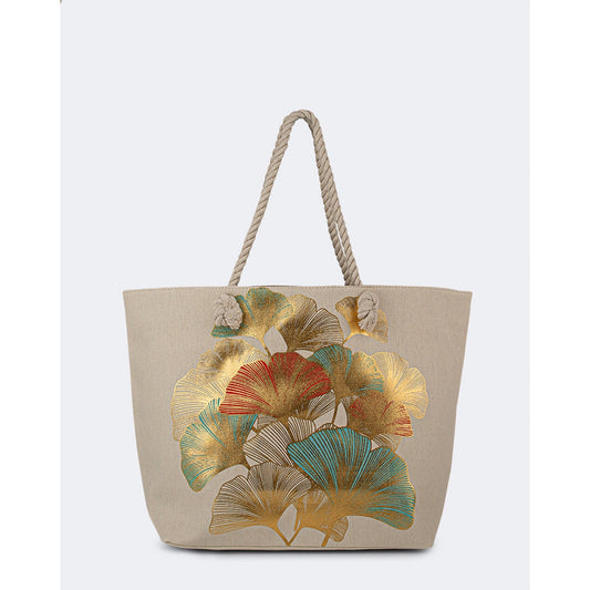 Oil And Gaz Chic Women Beach Bag White - Medaid