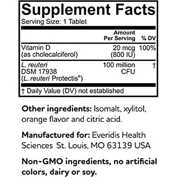 BioGaia Protectis Immune Active Kids Probiotic | Probiotic + Vitamin D | 60 Day Supply - Medaid