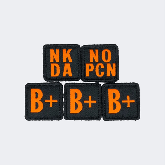 5-11 Blood Type Patch Kit Tactical Patches, Tags And Stickers Multi - Medaid