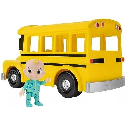 Cocomelon Feature Musical Vehicle Yellow School Bus, multi, CMW0015, Cocomelon Yellow School Bus - Medaid