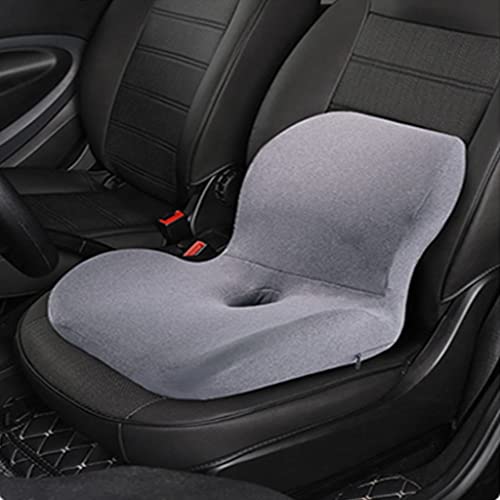 Car Seat Cushion, Car Memory Foam Heightening Seat Cushion for Short People Driving Lumbar Support Pillow and Seat Cushion for Office Chair and Car Seat Anti Slip Cushion (Gray) - Medaid - Lebanon