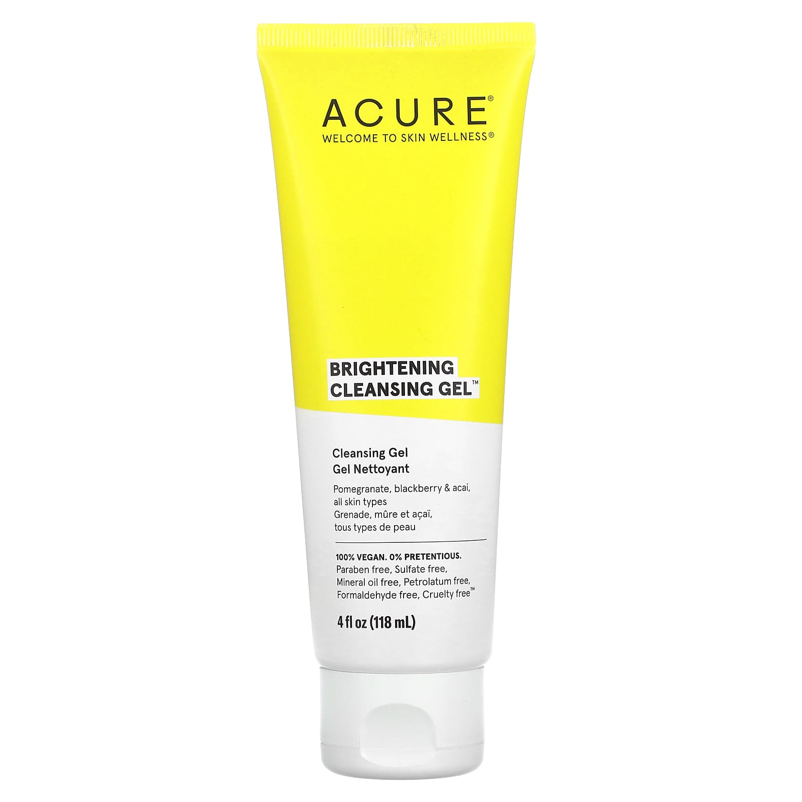 ACURE, Brightening Cleansing Gel, 4 fl oz (118 ml) - Medaid