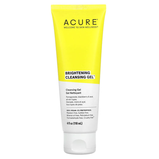 ACURE, Brightening Cleansing Gel, 4 fl oz (118 ml) - Medaid