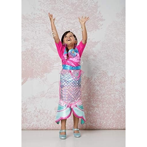 Amscan Girls Costume Barbie Rainbow Mermaid, Multi-Colour, 3-5 Yrs, 9903280 - Medaid