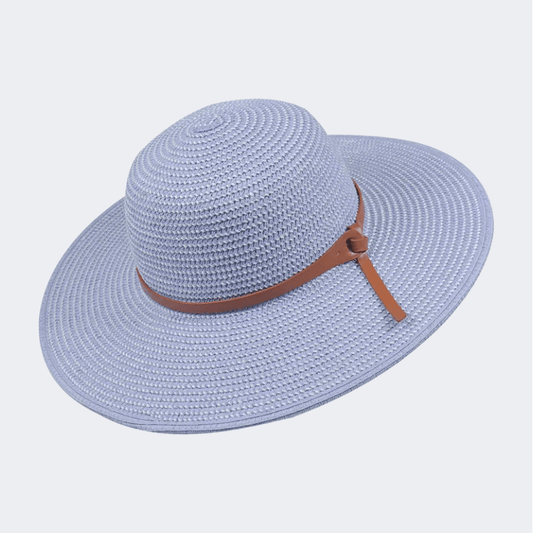 Stamion Floppy Medium Women Beach Hat Blue - Medaid