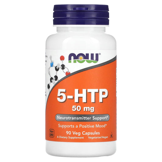 NOW Foods, 5-HTP, 50 mg, 90 Veg Capsules - Medaid