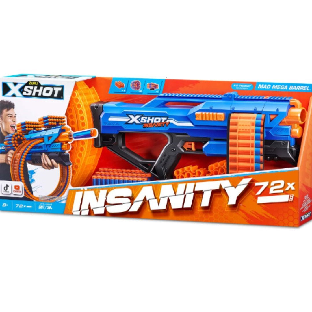 X Shot Insanity Mad Mega Gun - Medaid International