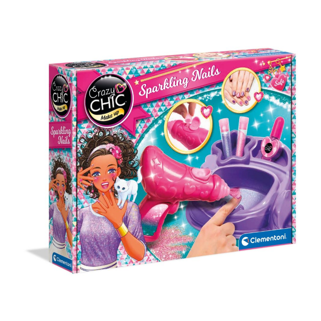 Clementoni Crazy Chic Glitter Nail Art playset - Medaid International