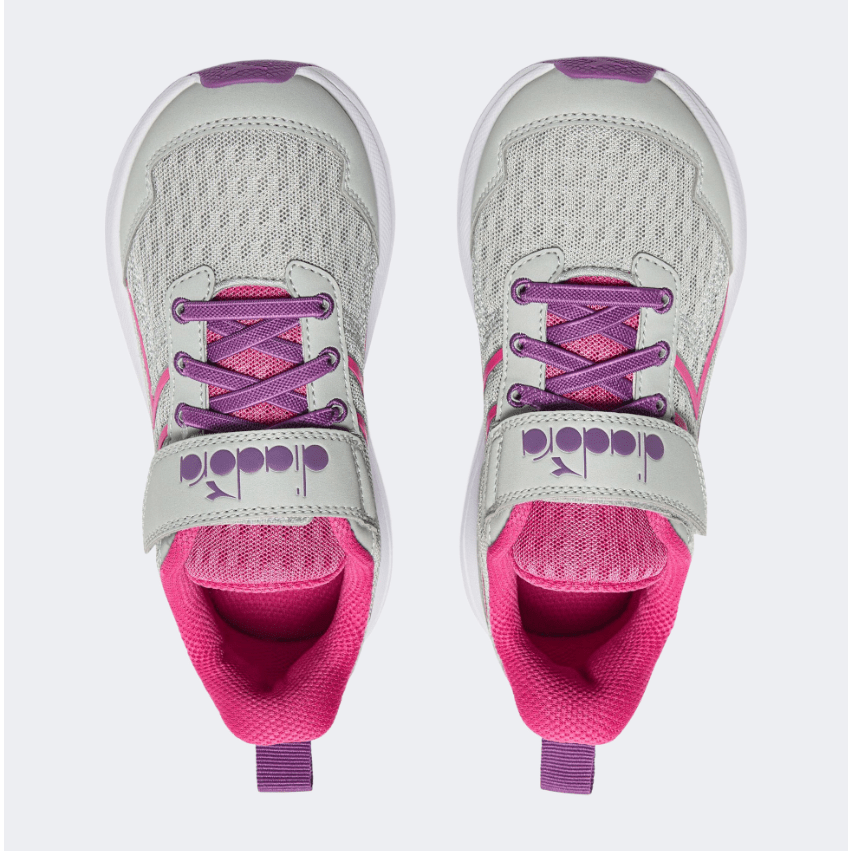 Diadora Snipe 2 Jr Ps-Girls Running Shoes Silver/Pink - Medaid International