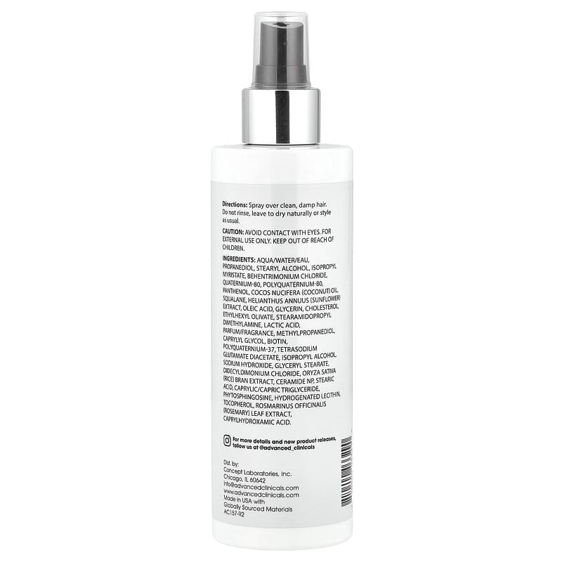 Advanced Clinicals, Biotin, Leave-In Conditioner 237 ml - Medaid