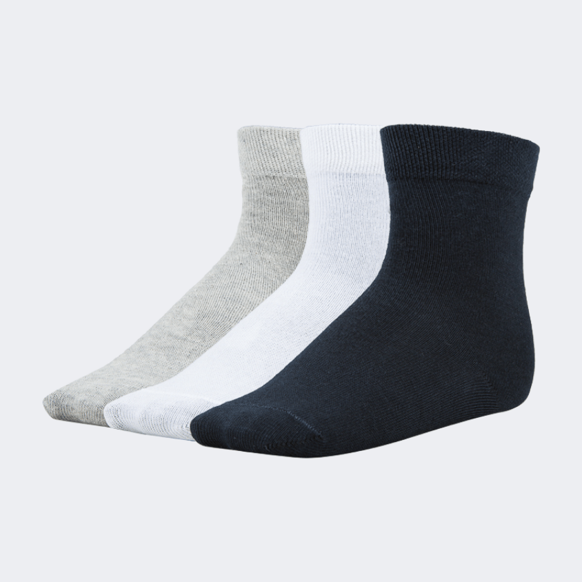 Top Ten Soft Kids Lifestyle Socks Black/White/Grey - Medaid