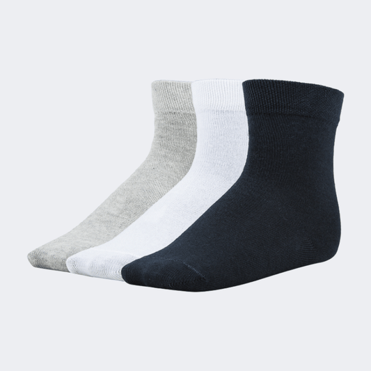 Top Ten Soft Kids Lifestyle Socks Black/White/Grey - Medaid