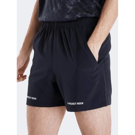 Under Armour Project Rock Ultimate 5 Inch Men Training Short Black/White - Medaid