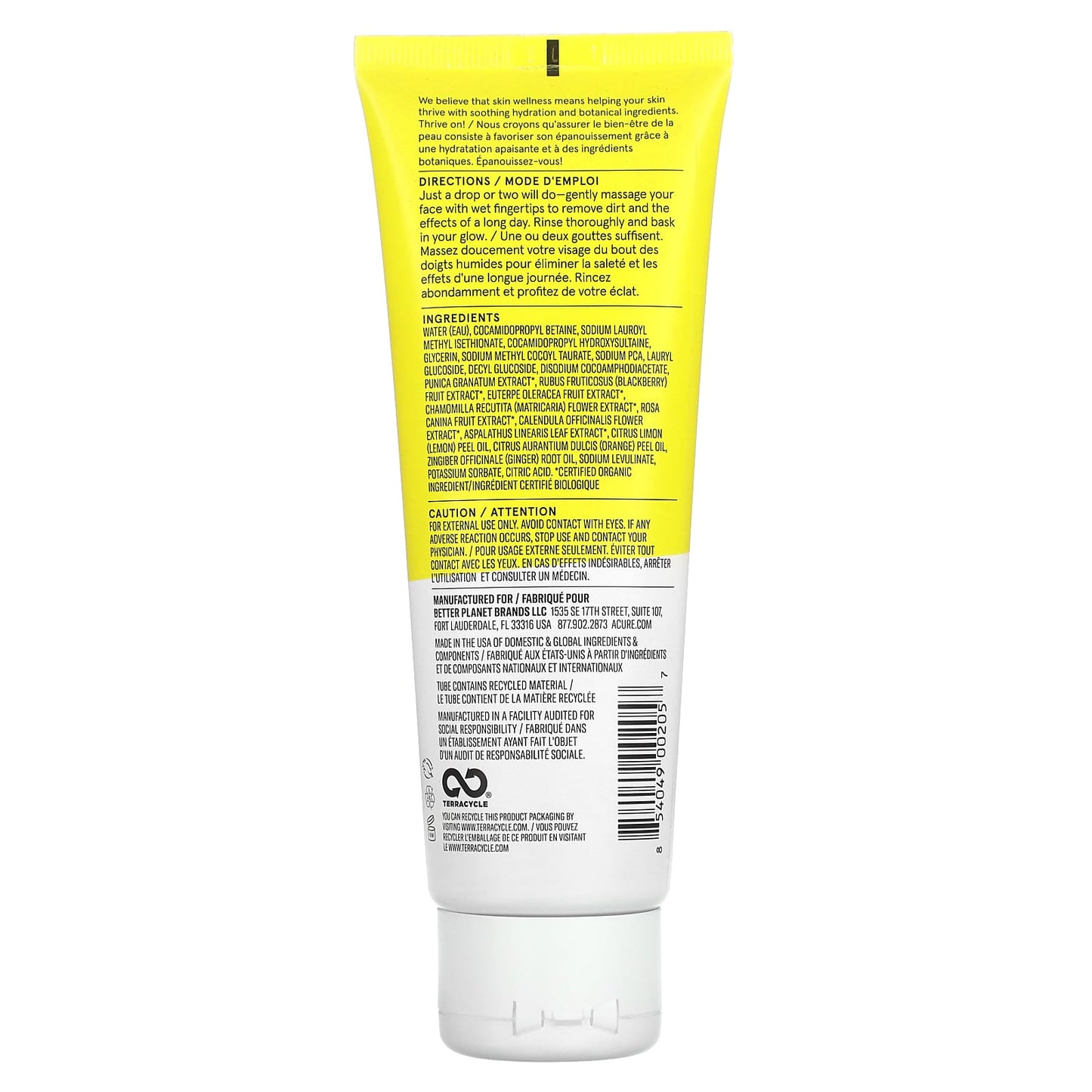ACURE, Brightening Cleansing Gel, 4 fl oz (118 ml) - Medaid