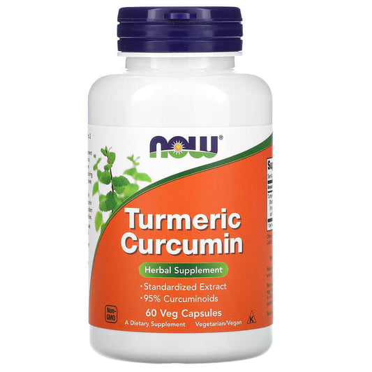 NOW Foods, Turmeric Curcumin, 665 mg, 60 Veg Capsules - Medaid
