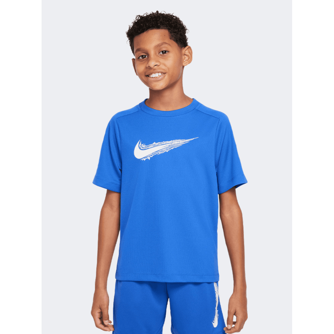 Nike Df Multi Boys Training T-Shirt Game Royal/White - Medaid