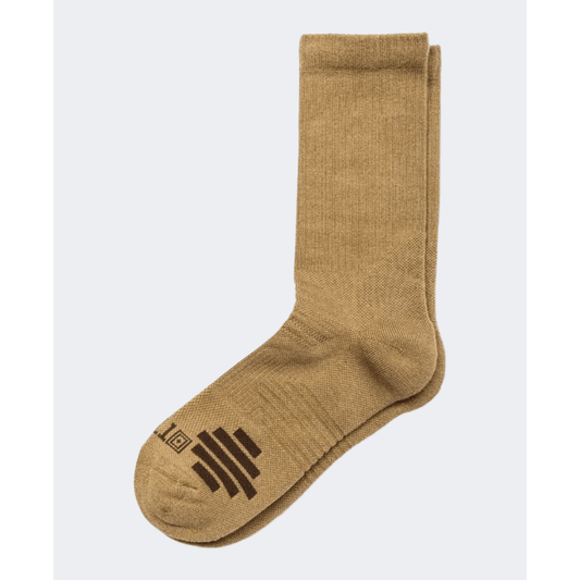 5-11 Brand Duty Ready Men Tactical Sock Coyote - Medaid