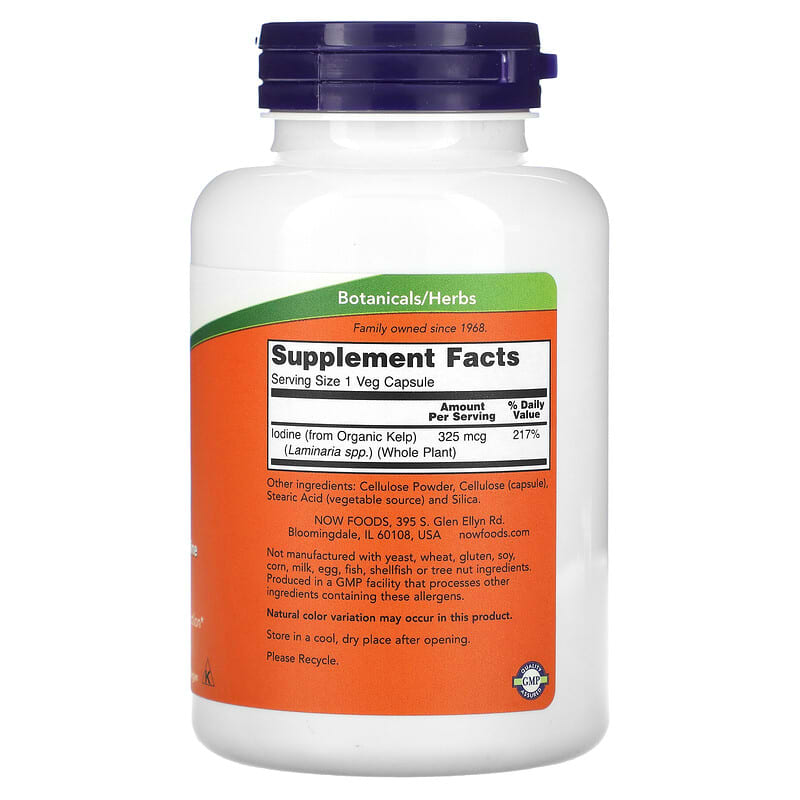 NOW Foods, Kelp, 250 Veg Capsules - Medaid