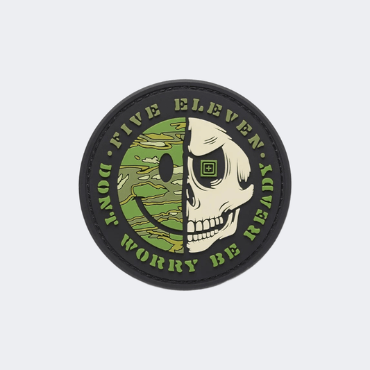 5-11 Don&#39;T Worry Tactical Patches, Tags And Stickers Black - Medaid