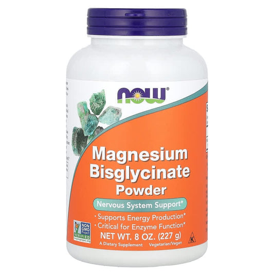 NOW Foods, Magnesium Bisglycinate Powder, 227 g - Medaid