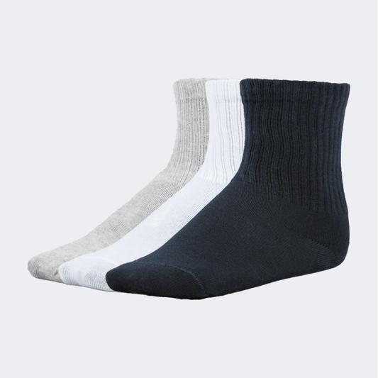 Top Ten Soft Kids Lifestyle Socks Black/White/Grey - Medaid