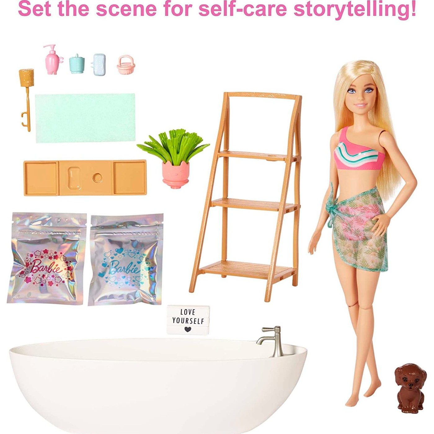 Doll And Bathtub Playset - Confetti Soap And Accessories - Medaid International