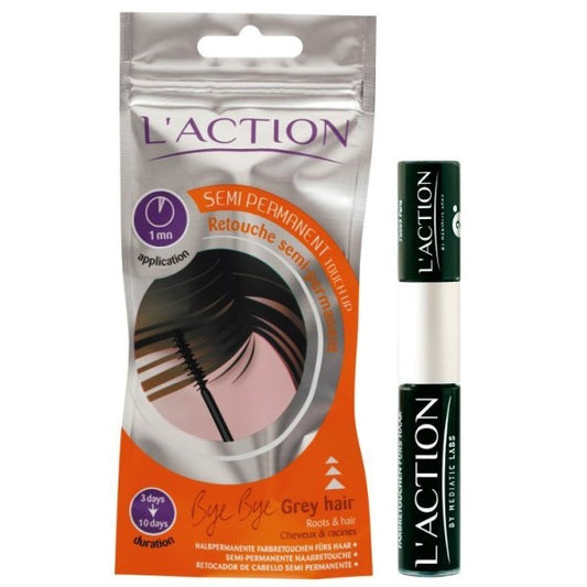 Semi Permanent Hair Dye Black 6+3ml - Medaid