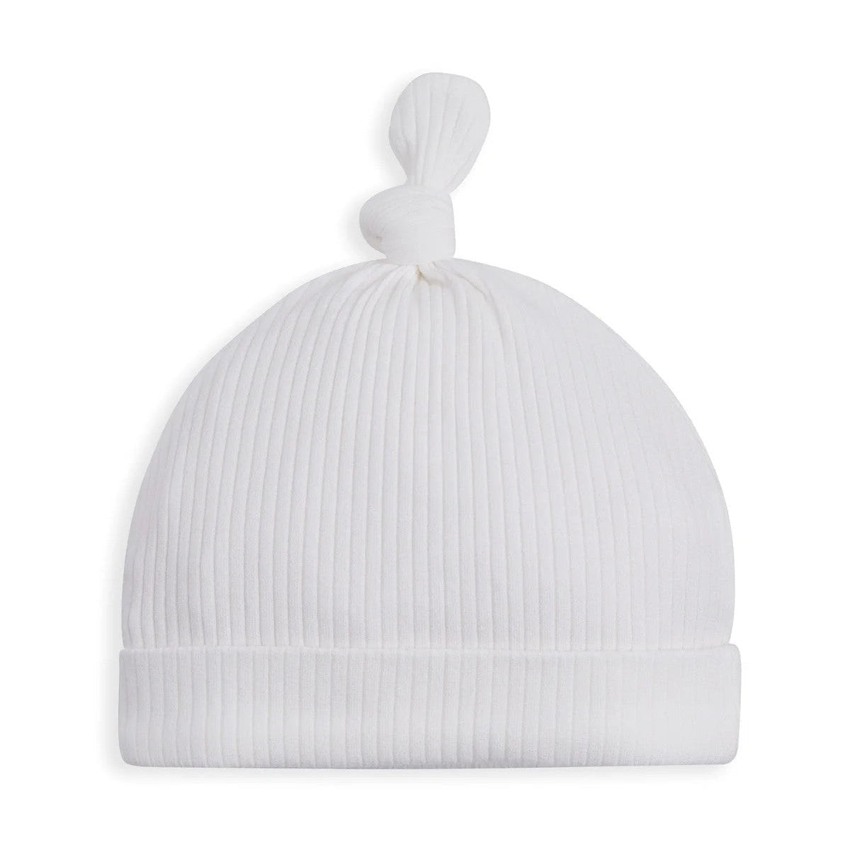 Organic Cotton Ribbed Hat - White - Medaid International