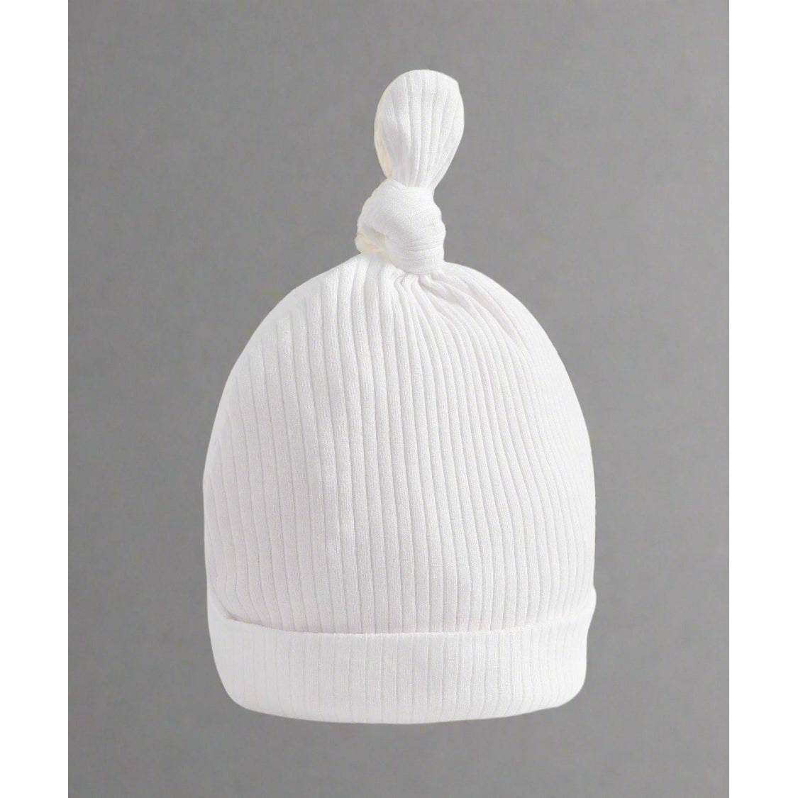 Organic Cotton Ribbed Hat - White - Medaid International