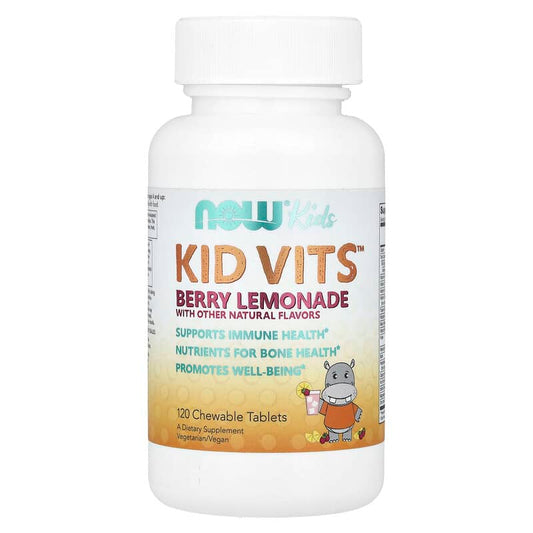 NOW Foods, Kids Multivitamins, Berry Lemonade, 120 Chewable Tablets - Medaid