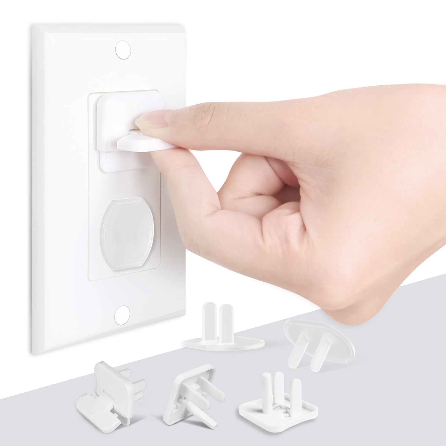 Outlet Covers Babepai 38-Pack White Child Proof Electrical Protector Safety Improved Baby Safety Plug Covers - Medaid