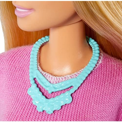 Barbie Teacher Doll, Blonde, With 10 Teaching Accessories, Including Spinning Globe And A Laptop That Opens And Closes, Gift For 3 To 7 Year Olds - Medaid