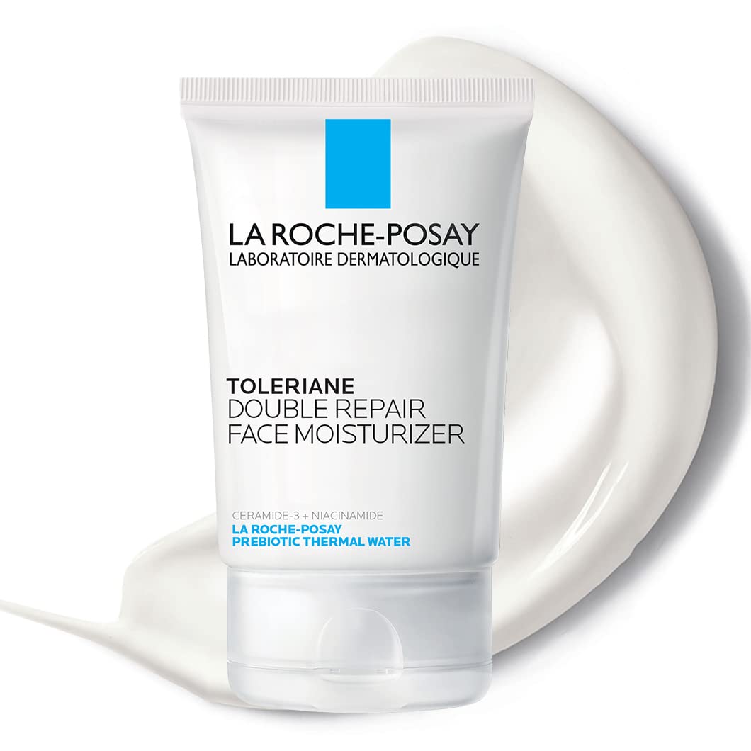 La Roche-Posay Toleriane Double Repair Face Moisturizer | Daily Moisturizer Face Cream with Ceramide and Niacinamide for All Skin Types | Oil Free | Fragrance Free - Medaid