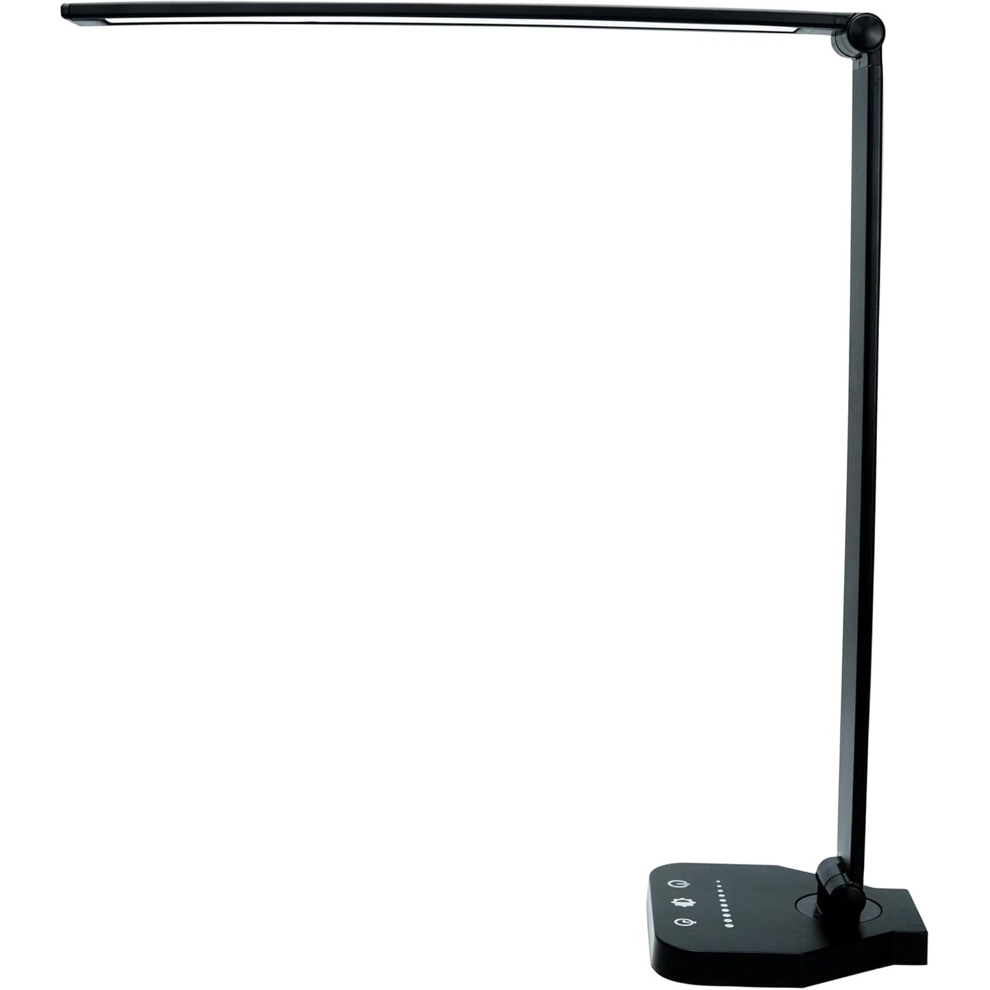 White crown LED Desk Lamp Dimmable Table Lamp Reading Lamp with USB Charging Port, 5 Lighting Modes, Sensitive Control, 30/60 Minutes Auto-Off Timer, Eye-Caring Office Lamp - Medaid