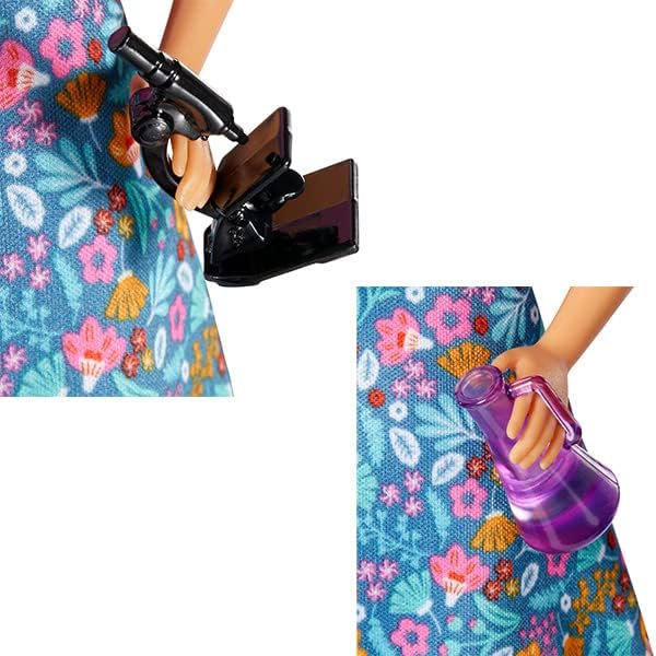 Barbie Teacher Doll, Blonde, With 10 Teaching Accessories, Including Spinning Globe And A Laptop That Opens And Closes, Gift For 3 To 7 Year Olds - Medaid