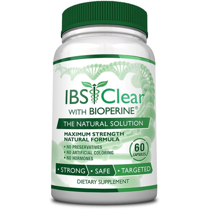 IBS Clear™ - 100% Natural IBS Relief with Vitamin D, Psyllium Husk,, Fennel - 360 Capsules - 2 Bottle - Medaid