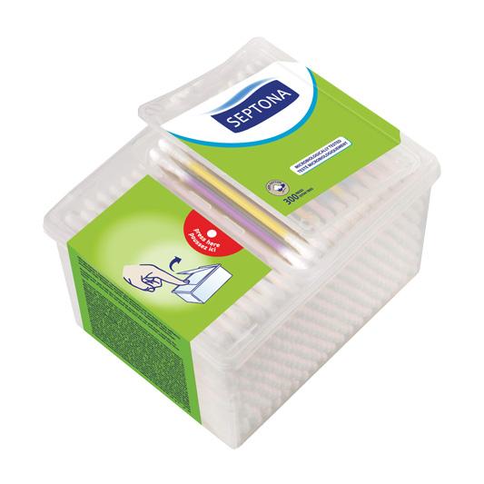 Septona 300 Cotton Buds Pop Up Box - Medaid