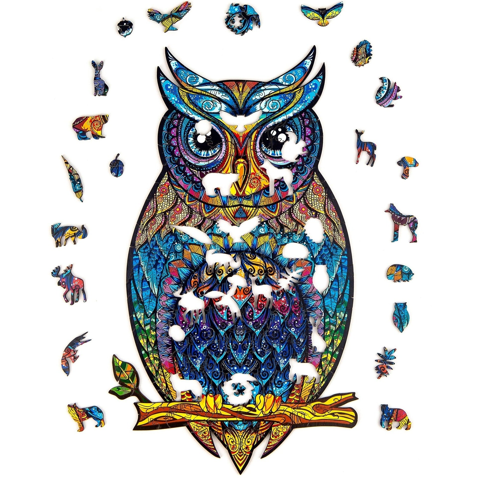 Wooden Puzzle Charming Owl Size Medium - Medaid International