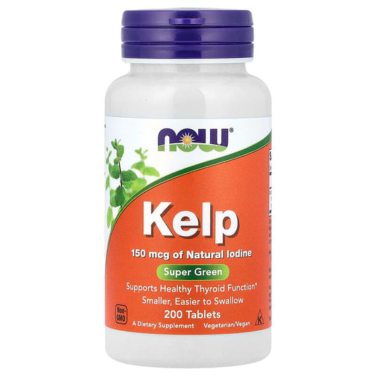 NOW Foods, Kelp, 150 mcg, 200 Tablets - Medaid