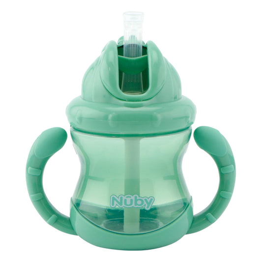 Twin Handle Flip-It Cup 240ml 12m+ Medium Green - Medaid International