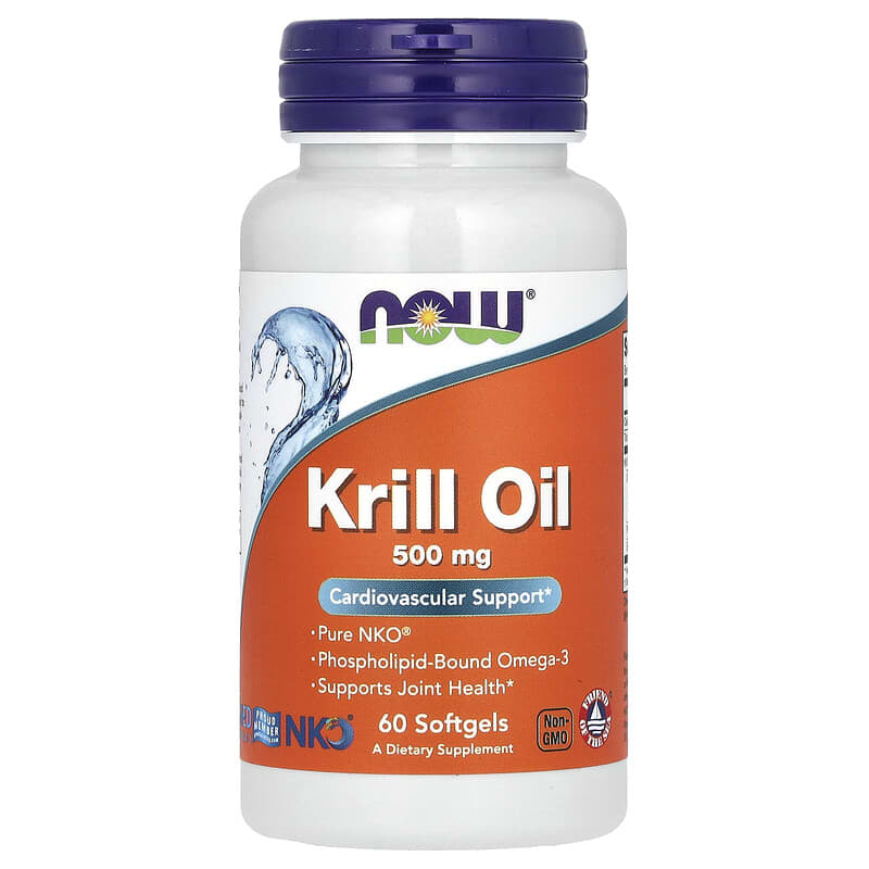 NOW Foods, Krill Oil, 1,000 mg, 60 Softgels - Medaid
