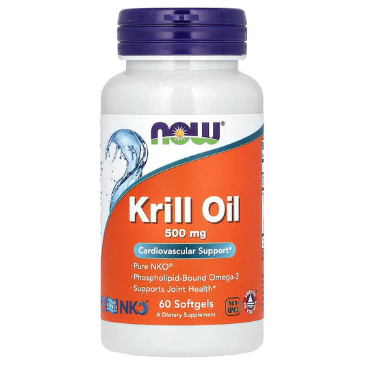 NOW Foods, Krill Oil, 1,000 mg, 60 Softgels - Medaid