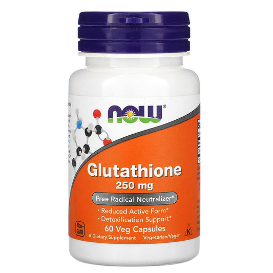 NOW Foods, Glutathione, 250 mg, 60 Veg Capsules - Medaid