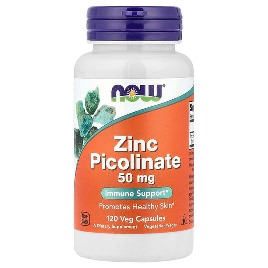 NOW Foods, Zinc Picolinate, 50 mg, 120 Veg Capsules - Medaid