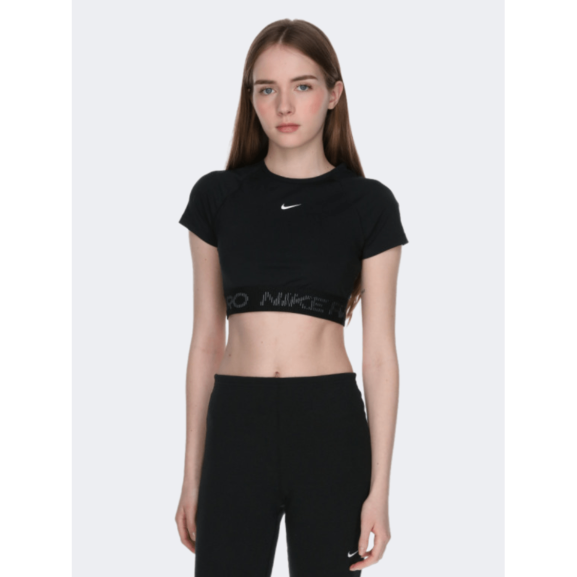 Nike Pro Df Women Training T-Shirt Black/Cool Grey - Medaid