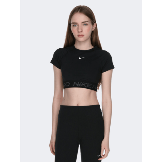 Nike Pro Df Women Training T-Shirt Black/Cool Grey - Medaid