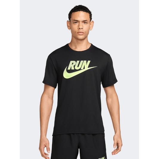Nike Miler Run Energy Men Running T-Shirt Black - Medaid