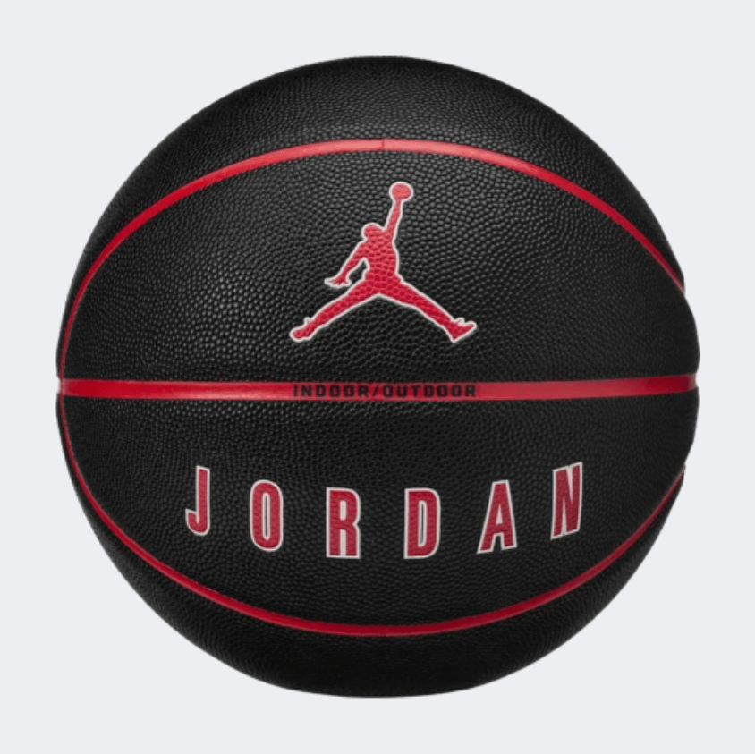 Nike Jordan Ultimate 2 8P Unisex Basketball Ball Black/Fire Red/White - Medaid