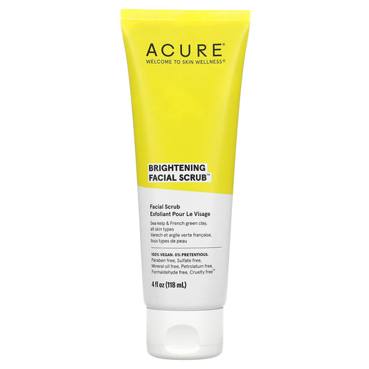ACURE, Brightening Facial Scrub, 4 fl oz (118 ml) - Medaid