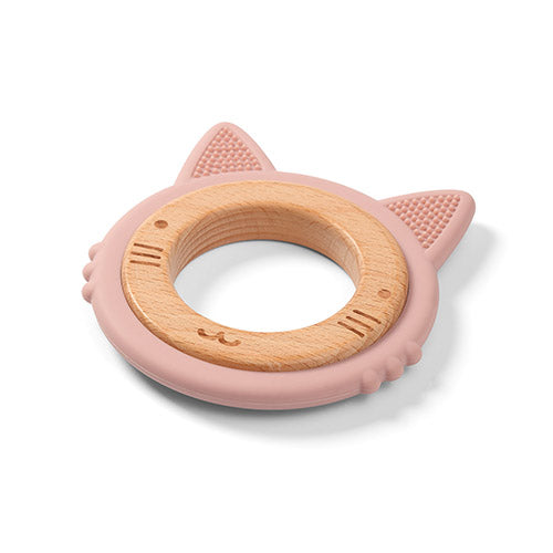 Wooden Silicon Teether Cat - Medaid International